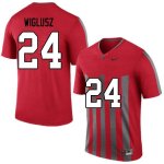 Men's Ohio State Buckeyes #24 Sam Wiglusz Throwback Nike NCAA College Football Jersey For Sale CRA0344UE